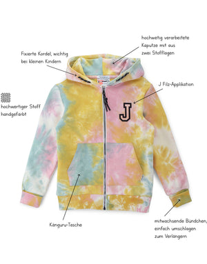 Kinder Sweatjacke MOIRY - colored marble